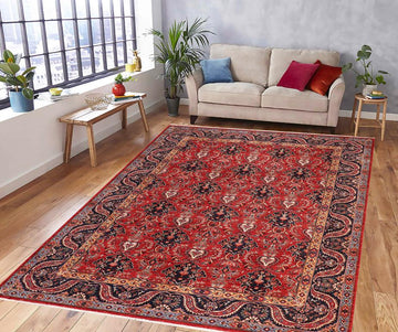 handmade Transitional Kafkaz Red Blue Hand Knotted RECTANGLE 100% WOOL area rug 8 x 10